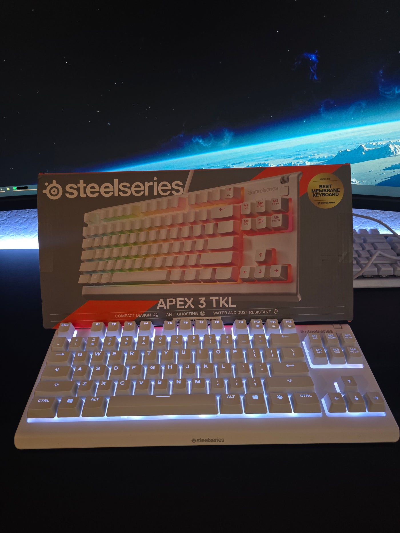 SteelSeries Apex 3 TKL (Balta)