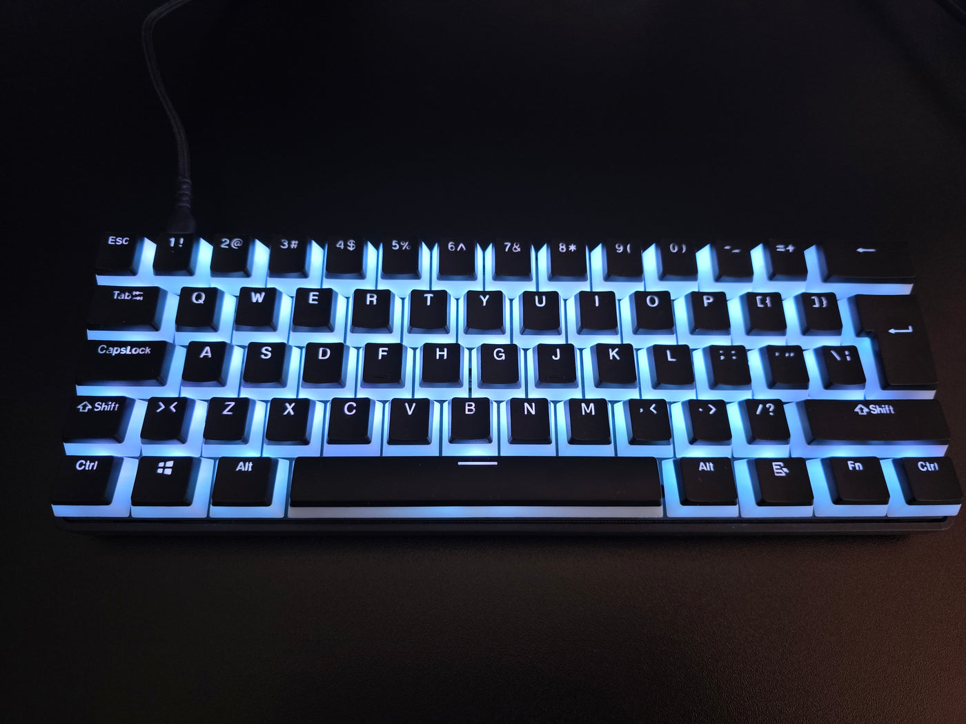 SteelSeries Apex Pro Mini (Nordic | Juodi Pudding Keycapai)