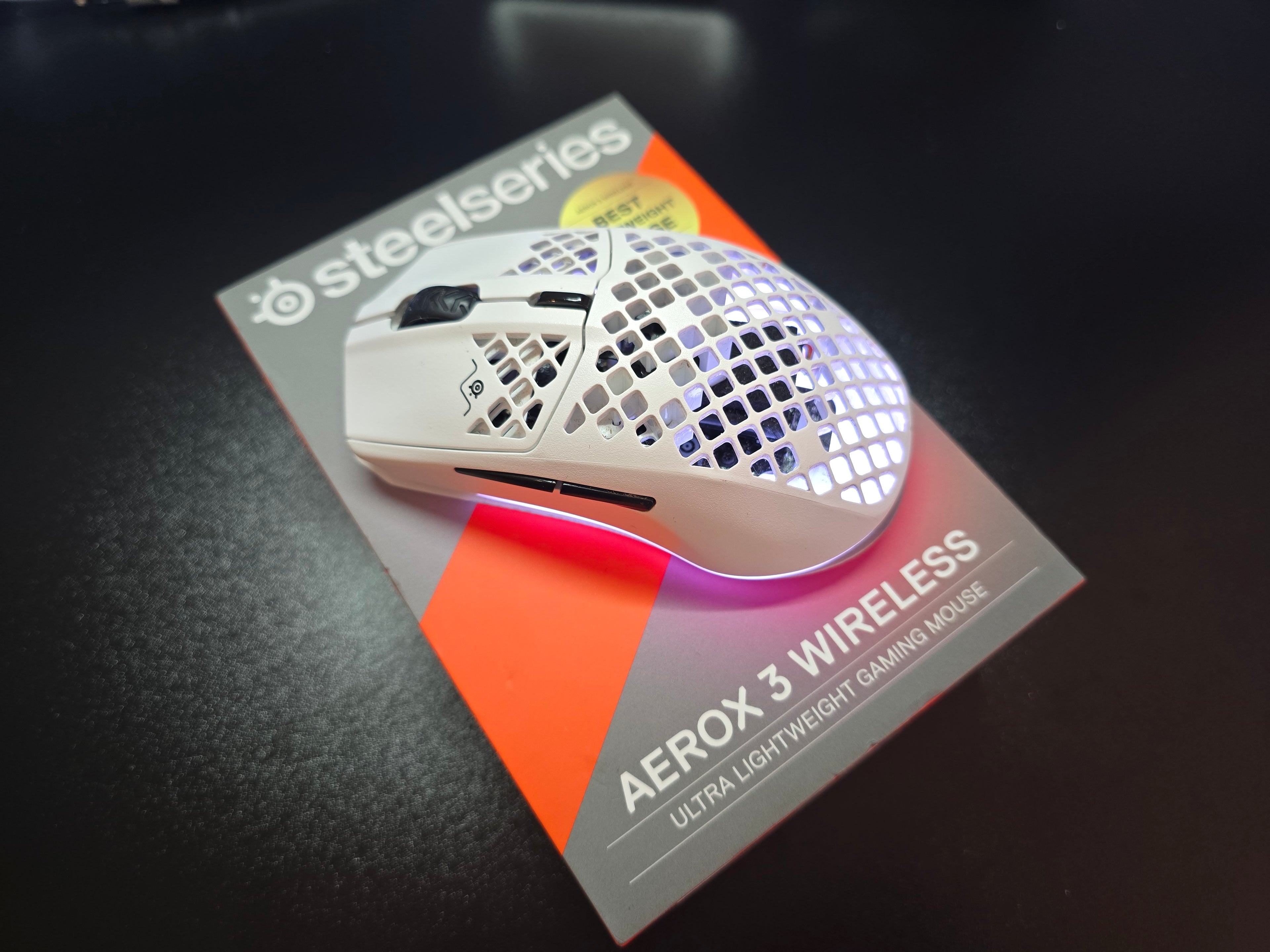 SteelSeries Aerox 3 Wireless Snow (Balta)