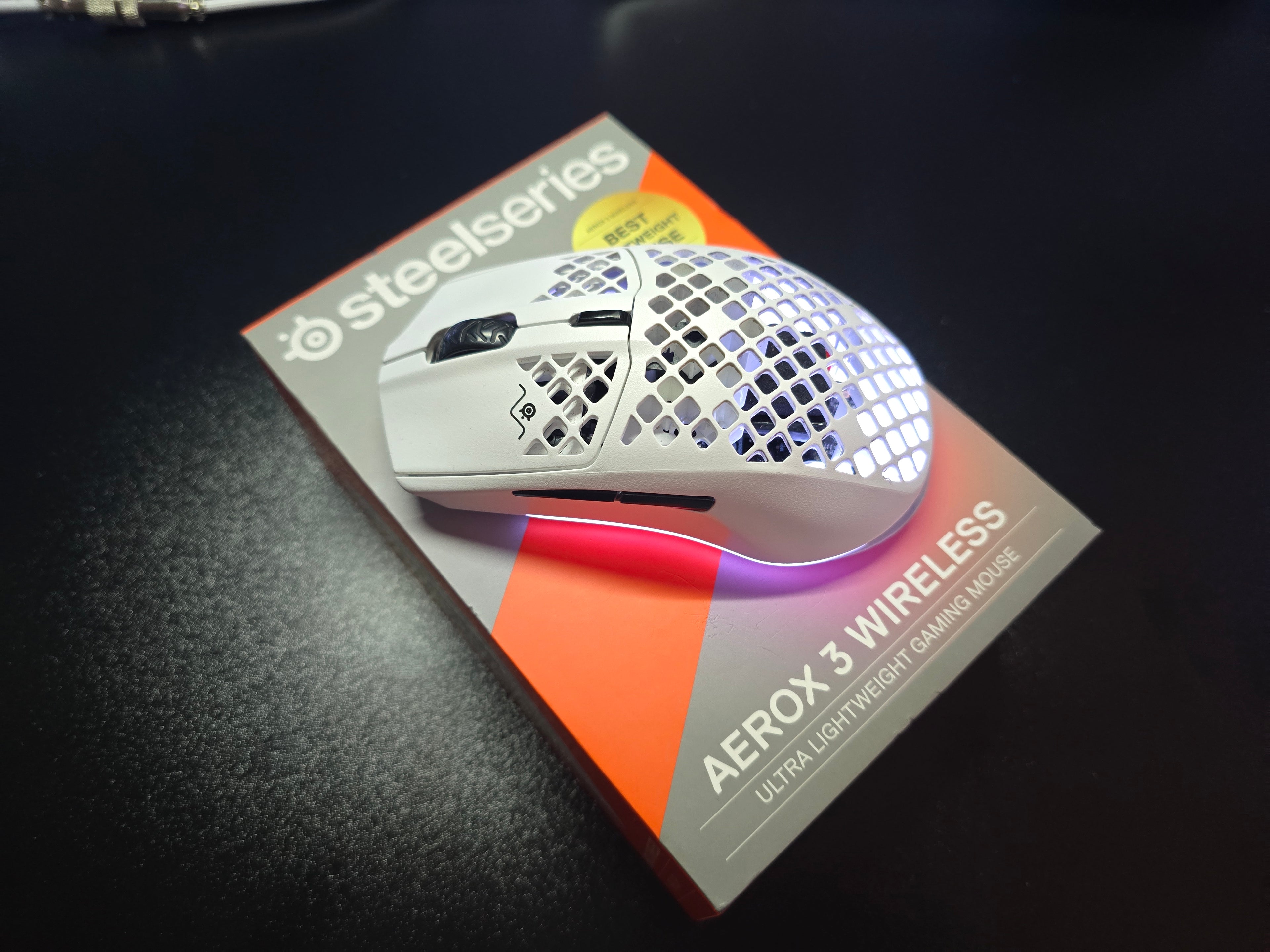 SteelSeries Aerox 3 Wireless Snow (Balta)