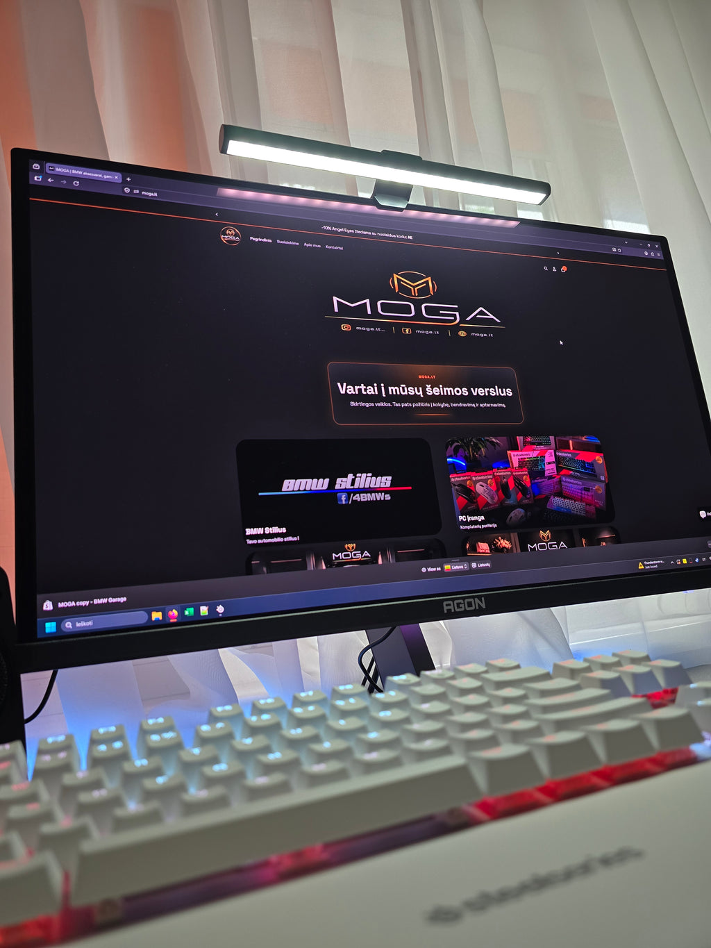LED monitoriaus lempa