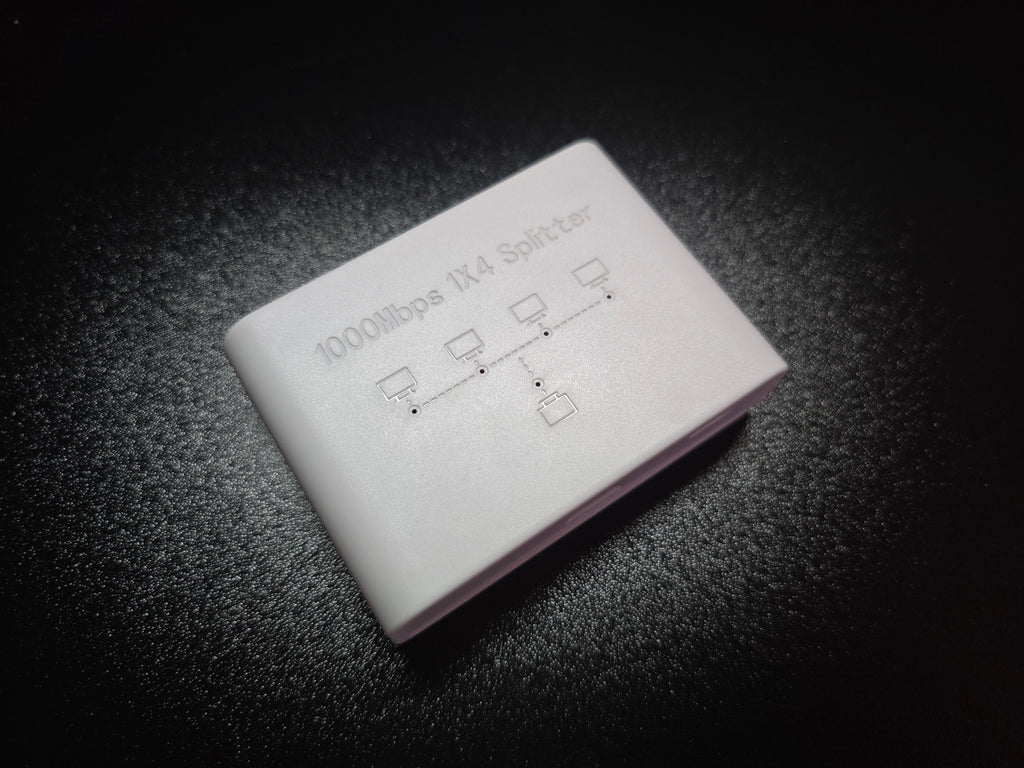 Gigabit Ethernet Spliteris 1x4 — 1000Mbps su USB-C maitinimu
