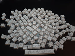 Balti, topografiniai mygtukai. Rinkinys — 134 klavišai, Cherry profilis, PBT 3