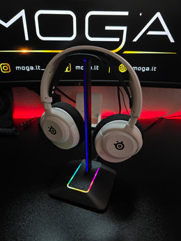 RGB ausinių stovas su USB 1