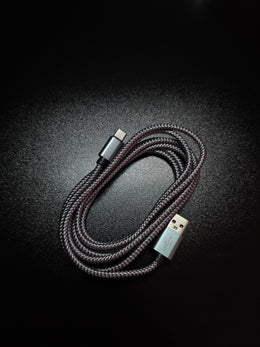 Pintas USB-A į USB-C laidas — nailono pynimas, greitas įkrovimas 1