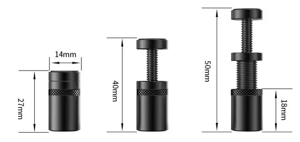 Aliuminis GPU laikiklis — teleskopinis, sukamas, magnetinis